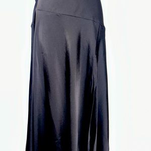 Banana Republic satin slip skirt with split